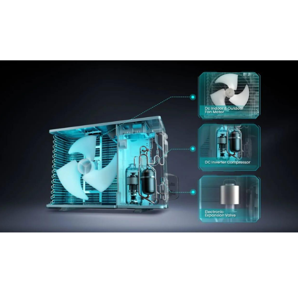 
	Split Inverter Hisense AS-12TW4SGVQE – 12000 BTU (Wi-Fi, Noir Élégant, A++)