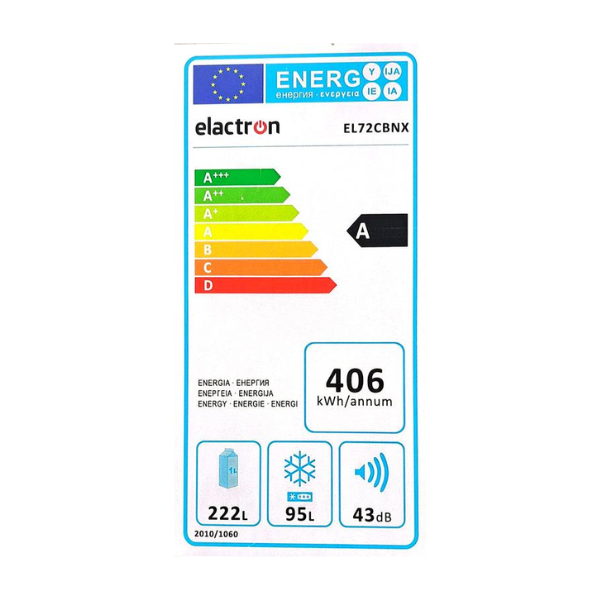 
	Réfrigérateur Combiné Congélation Bas ELACTRON-EL 72CBNX-317L-3T (no frost et fontaine)