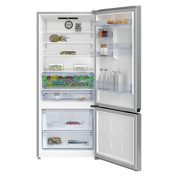 
	Réfrigérateur combiné Beko B5RCNE66HXB – 509L – 2 Tiroirs (NoFrost – Porte réversible – éclairage LED)