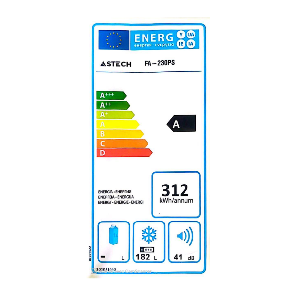 
	Congélateur vertical Astech FA-230PS – 182 L – A -6 Tiroirs