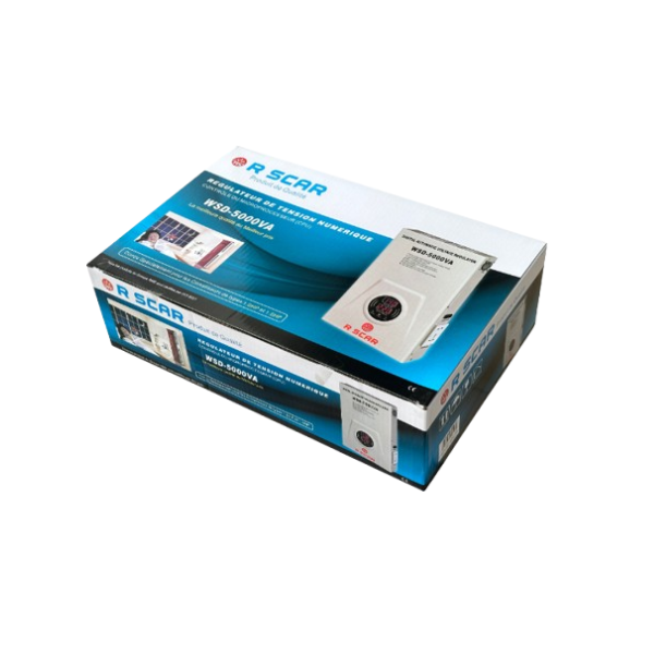 
	Régulateur mural automatique – R SCAR WSD-5000VA (5KVA)  Puissance et protection pour vos équipements