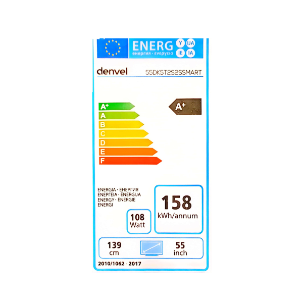 
	Téléviseur Denvel 55″ 55DK5 Smart Tv  – 4K
