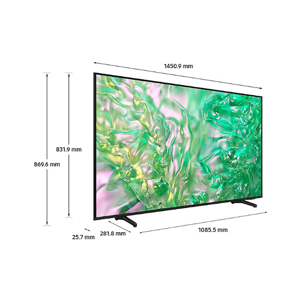 
	Téléviseur Samsung-65”-UA65DU8000FUXLY Crystal UHD 4K HDR Smart TV
