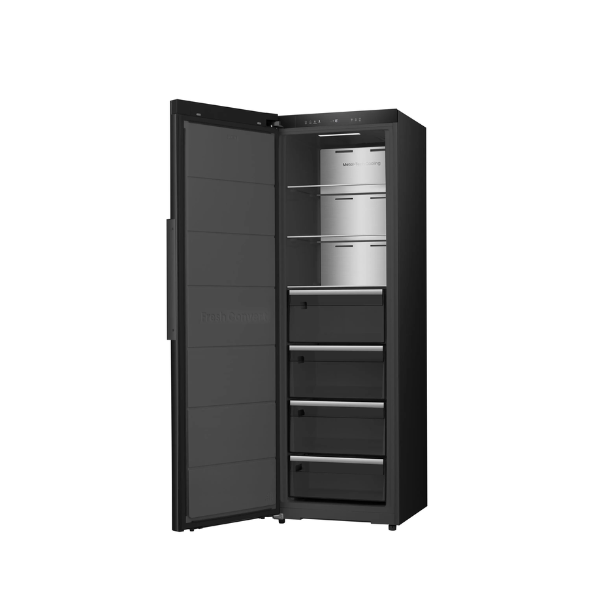
	Congélateur Vertical Hisense FT5K310GSFC – 312L, 4 tiroirs,  No Frost, Inverter, Connecté WiFi & FreshFit