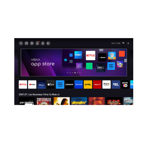 
	Téléviseur Hisense 55″ 55A6Q Smart Tv 4K -Vidaa U