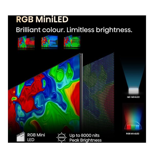 
	Téléviseur Hisense 100″ ULED-X QUANTUM DOT 4K RGB-MINI-LED RGB Mini LED AI Smart TV