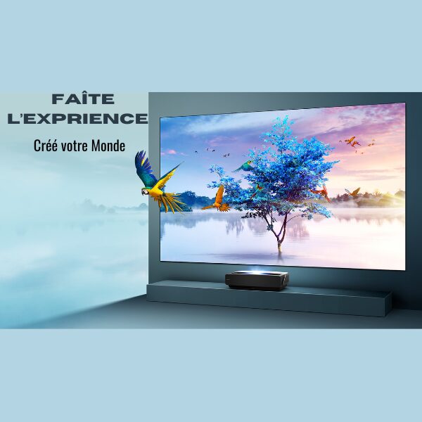 
	Téléviseur Hisense 100″ 100L5 Smart Tv 4K -Vidaa (Laser Tv)
