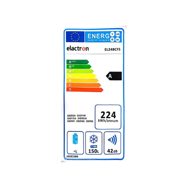 
	Congélateur horizontal Elactron EL248CFS – 150L – Gris