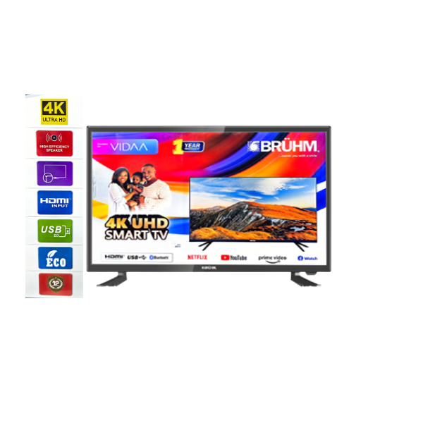 
	Téléviseur Bruhm 50″ BTF-50V Smart Tv -Vidaa U