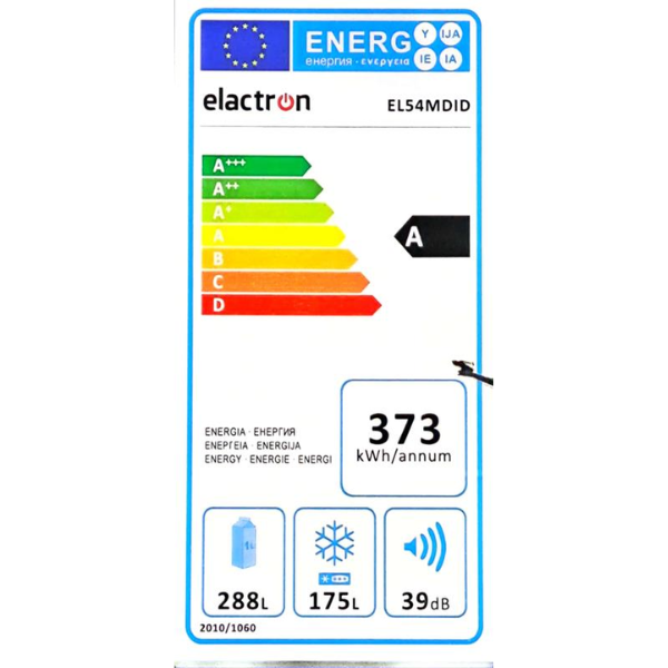 
	Réfrigérateur Combiné Congélation Bas ELACTRON EL-54 MDID 362L (no frost) 6T