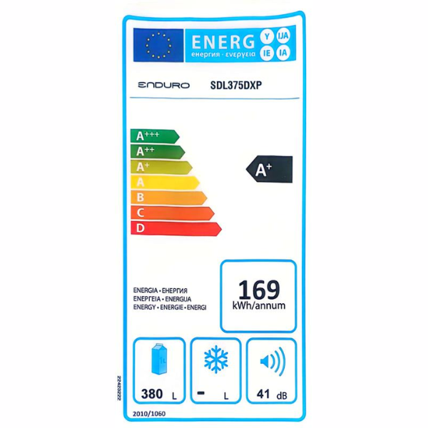 
	Réfrigérateur 1 porte Enduro SDL375DXP – 380 L – A++ – (NoFrost – Distributeur d’eau)